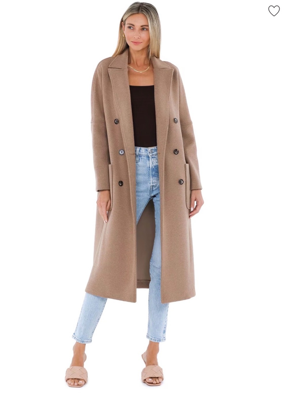 Line and Dot Theodore Double Breasted Coat